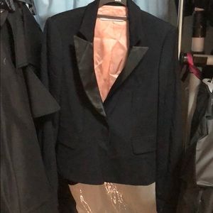 Red Valentino blazer (navy w/ black satin collar)